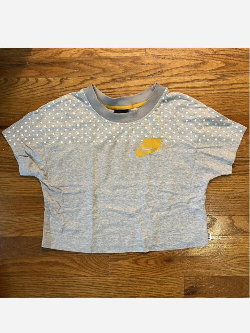 Nike NSW Gray Polka Dot Crop